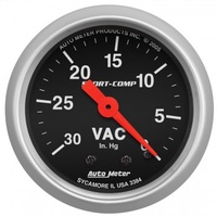 AUTOMETER GAUGE 2-1/16" VACUUM,0-30 IN HG,SPORT-COMP # 3384
