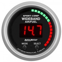 AUTOMETER GAUGE 2-1/16" WIDEBAND PRO PLUS AIR/FUEL RATIO,6:1-20:1 AFR,SPORT-COMP # 3397