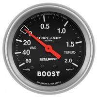 AUTOMETER GAUGE 2-5/8" BOOST/VACUUM,2.5 KG/CM2,MECHANICAL,SPORT-COMP # 3401-J