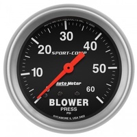 AUTOMETER GAUGE 2-5/8" BLOWER PRESSURE,0-60 PSI,MECHANICAL,SPORT-COMP # 3402