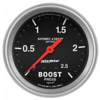 AUTOMETER GAUGE 2-5/8" BOOST,0-2.5 KG/CM2,MECHANICAL,SPORT-COMP # 3404-J