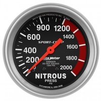 AUTOMETER GAUGE 2-5/8" NITROUS PRESSURE,0-2000 PSI,MECHANICAL,SPORT-COMP # 3428