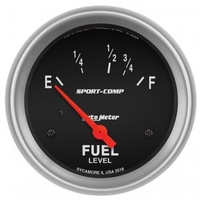 AUTOMETER GAUGE 2-5/8" FUEL LEVEL,16-158 ?,AIR-CORE,SPORT-COMP # 3518