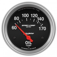 AUTOMETER GAUGE 2-5/8" OIL TEMPERATURE,60-170C,AIR-CORE,SPORT-COMP # 3543-M