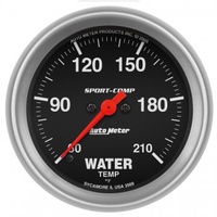 AUTOMETER GAUGE 2-5/8" WATER TEMPERATURE,60-210F,STEPPER MOTOR,SPORT-COMP # 3569