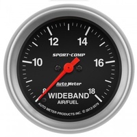 AUTOMETER GAUGE 2-5/8" WIDEBAND AIR/FUEL RATIO,ANALOG,8:1-18:1 AFR,SPORT-COMP # 3579