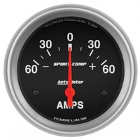 AUTOMETER GAUGE 2-5/8" AMMETER,60-0-60 AMPS,SPORT-COMP # 3586