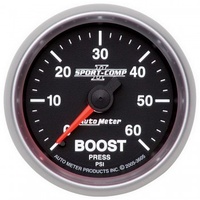 AUTOMETER GAUGE 2-1/16" BOOST,0-60 PSI,MECHANICAL,SPORT-COMP II # 3605
