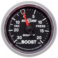 AUTOMETER GAUGE 2-1/16" BOOST/VACUUM,30 IN HG/20 PSI,MECHANICAL,SPORT-COMP II # 3607