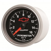 AUTOMETER GAUGE 2-1/16" PYROMETER,0-1600F,CHEVY RED BOWTIE # 3644-00406