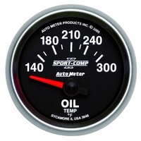 AUTOMETER GAUGE 2-1/16" OIL TEMPERATURE,140-300F,AIR-CORE,SPORT-COMP II # 3648