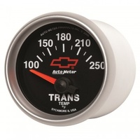 AUTOMETER GAUGE 2-1/16" TRANSMISSION TEMPERATURE,100-250F,CHEVY RED BOWTIE # 3649-00406