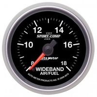 AUTOMETER GAUGE 2-1/16" WIDEBAND AIR/FUEL RATIO,ANALOG,8:1-18:1 AFR,SPORT-COMP II # 3670