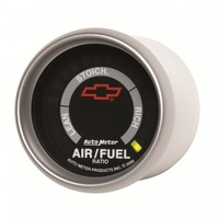 AUTOMETER GAUGE 2-1/16" NARROWBAND AIR/FUEL RATIO,LEAN-RICH,BOWTIE,GM BLACK # 3675-00406