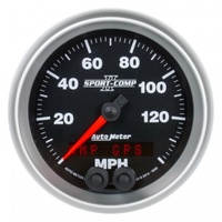 AUTOMETER GAUGE 3-3/8" GPS SPEEDOMETER,0-140 MPH,SPORT-COMP II # 3680