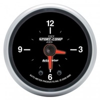 AUTOMETER GAUGE 2-1/16" CLOCK,12 HOUR,SPORT-COMP II # 3685