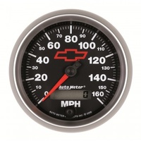 AUTOMETER GAUGE 3-3/8" SPEEDOMETER,0-160 MPH,CHEVY RED BOWTIE # 3688-00406