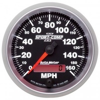AUTOMETER GAUGE 3-3/8" SPEEDOMETER,0-160 MPH,ELECTRIC,SPORT-COMP II # 3688