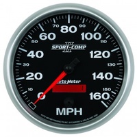 AUTOMETER GAUGE 5" SPEEDOMETER,0-160 MPH,ELECTRIC,SPORT-COMP II # 3689