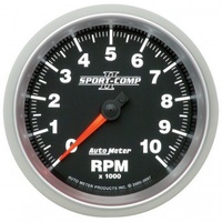 AUTOMETER GAUGE 3-3/8" IN-DASH TACHOMETER,0-10,000 RPM,SPORT-COMP II # 3697