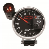 AUTOMETER GAUGE 5" PEDESTAL TACHOMETER,0-10,000 RPM,CHEVY RED BOWTIE # 3699-00406
