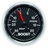 AUTOMETER GAUGE 2-1/16" BOOST/VACUUM,30 IN HG/20 PSI,MECHANICAL,GS # 3807