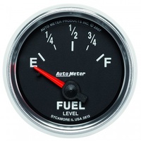AUTOMETER GAUGE 2-1/16" FUEL LEVEL,0-90 ?,AIR-CORE,GM,SSE,GS # 3813