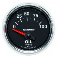 AUTOMETER GAUGE 2-1/16" OIL PRESSURE,0-100 PSI,AIR-CORE,GS # 3827