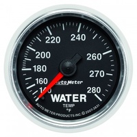 AUTOMETER GAUGE 2-1/16" WATER TEMPERATURE,140-280F,6 FT.,MECHANICAL,GS # 3831