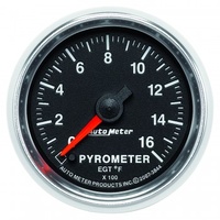 AUTOMETER GAUGE 2-1/16" PYROMETER,0-1600F,STEPPER MOTOR,GS # 3844