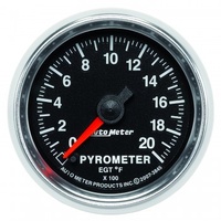 AUTOMETER GAUGE 2-1/16" PYROMETER,0-2000F,STEPPER MOTOR,GS # 3845