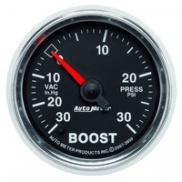 AUTOMETER GAUGE 2-1/16" BOOST/VACUUM,30 IN HG/30 PSI,STEPPER MOTOR,GS # 3859