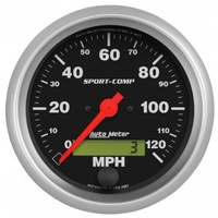 AUTOMETER GAUGE 3-3/8" SPEEDOMETER,0-120 MPH,ELECTRIC,SPORT-COMP # 3987