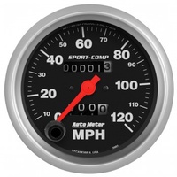 AUTOMETER GAUGE 3-3/8" SPEEDOMETER,0-120 MPH,MECHANICAL,SPORT-COMP # 3992