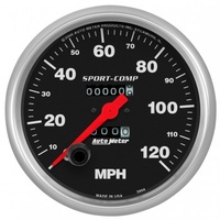AUTOMETER GAUGE 5" SPEEDOMETER,0-120 MPH,MECHANICAL,SPORT-COMP # 3994