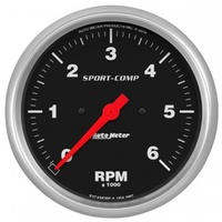 AUTOMETER GAUGE 5" IN-DASH TACHOMETER,0-6,000 RPM,SPORT-COMP # 3997