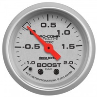 AUTOMETER GAUGE 2-1/16" BOOST-VAC,-1/+2 BAR,MECHANICAL,ULTRA-LITE # 4303-M2-SP