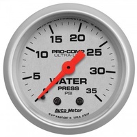 AUTOMETER GAUGE 2-1/16" WATER PRESSURE,0-35 PSI,MECHANICAL,ULTRA-LITE # 4307-SP