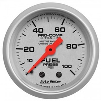 AUTOMETER GAUGE 2-1/16" FUEL PRESSURE,0-100 PSI,MECHANICAL,ULTRA-LITE # 4312-SP