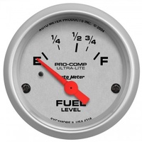 AUTOMETER GAUGE 2-1/16" FUEL LEVEL,16-158 ?,AIR-CORE,ULTRA-LITE # 4318-SP