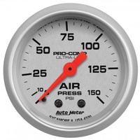 AUTOMETER GAUGE 2-1/16" AIR PRESSURE,0-150 PSI,MECHANICAL,ULTRA-LITE # 4320-SP