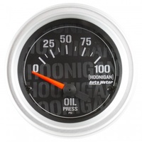 AUTOMETER GAUGE 2-1/16" OIL PRESSURE,100 PSI,ELECTRIC,HOONIGAN # 4327-09000
