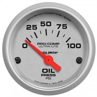 AUTOMETER GAUGE 2-1/16" OIL PRESSURE,0-100 PSI,AIR-CORE,ULTRA-LITE # 4327-SP