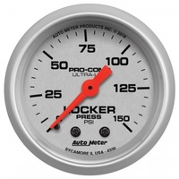 AUTOMETER GAUGE 2-1/16" AIR LOCKER PRESSURE,0-150 PSI,ULTRA-LITE # 4330