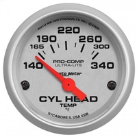 AUTOMETER GAUGE 2-1/16" CYLINDER HEAD TEMPERATURE,140-340F,AIR-CORE,ULTRA-LITE # 4336-SP