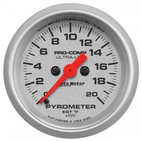 AUTOMETER GAUGE 2-1/16" PYROMETER,0-2000F,STEPPER MOTOR,ULTRA-LITE # 4345-SP