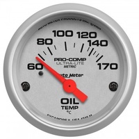 AUTOMETER GAUGE 2-1/16" OIL TEMPERATURE,60-170C,AIR-CORE,ULTRA-LITE # 4348-M-SP