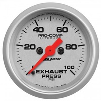 AUTOMETER GAUGE 2-1/16" EXHAUST PRESSURE,0-100 PSI,STEPPER MOTOR,ULTRA-LITE # 4394-SP
