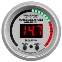 AUTOMETER GAUGE 2-1/16" WIDEBAND PRO PLUS AIR/FUEL RATIO,6:1-20:1 AFR,ULTRA-LITE # 4397-SP