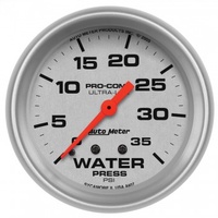 AUTOMETER GAUGE 2-5/8" WATER PRESSURE,0-35 PSI,MECHANICAL,ULTRA-LITE # 4407-SP